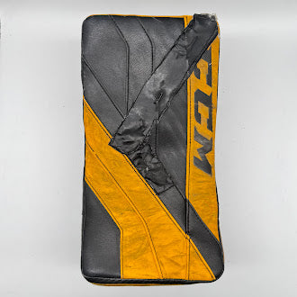CCM AXIS - Ensemble de protections de gardien de but Pro Stock d'occasion (noir/jaune)